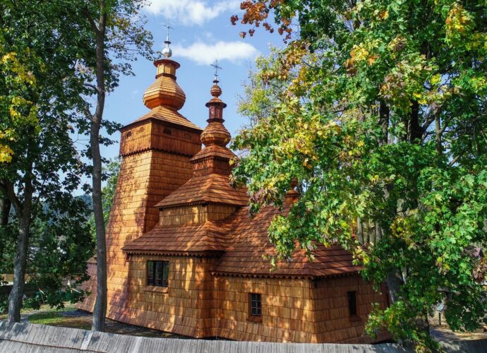 Związek Gmin Krynicko-Popradzkich w Muszynie/Cerkiew w Powroźniku, fot. M. Obidowski