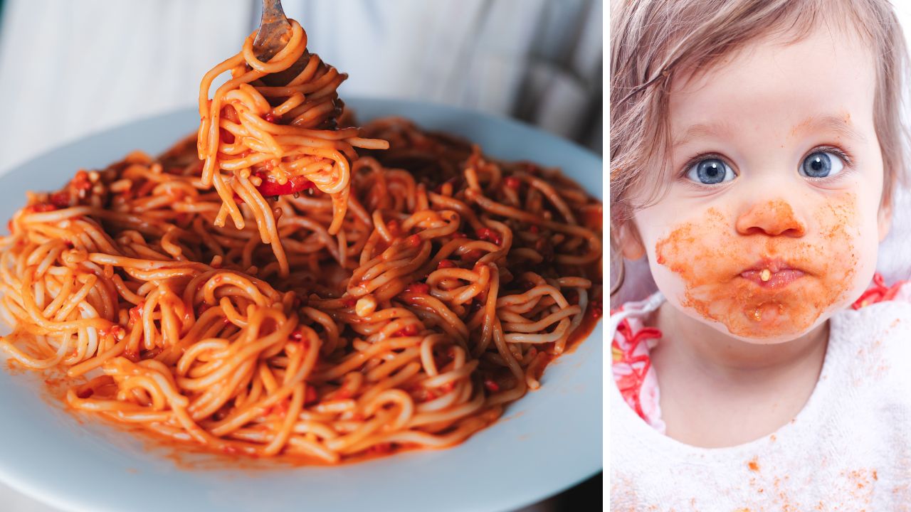 Plamy z sosu pomidorowego - zmora wszystkich rodziców