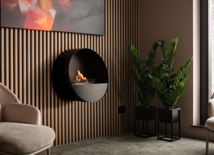 Biokominek na ścianie. Czy ogrzeje mieszkanie?