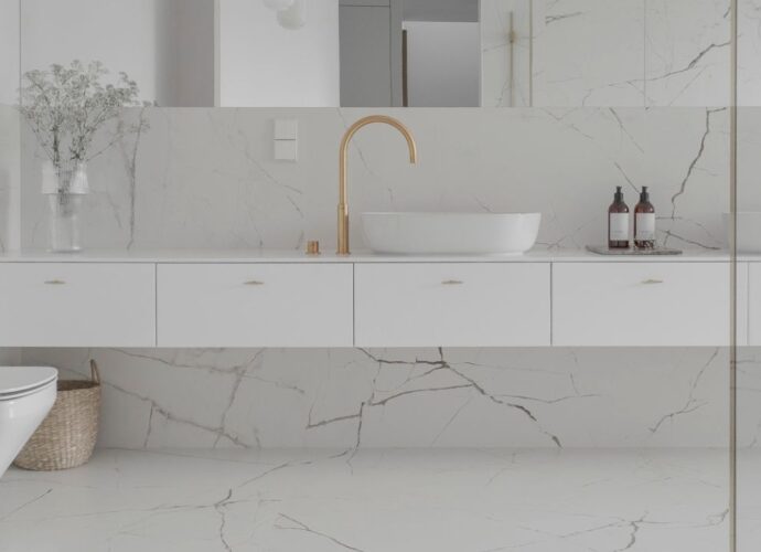 Salon kąpielowy w stylu minimalistycznym