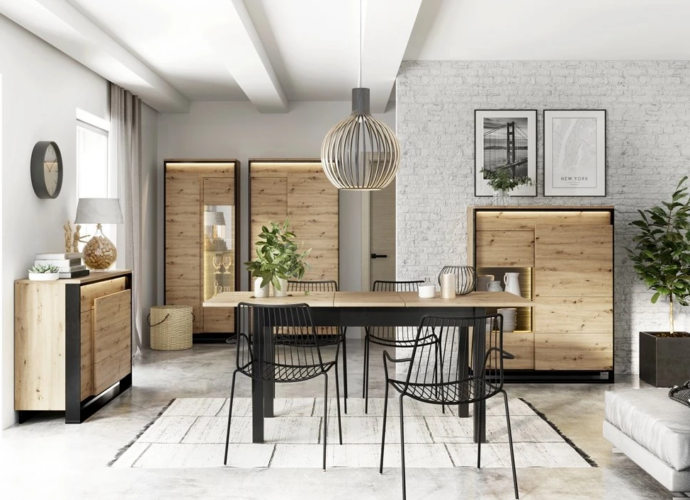 Pokój urządzony z wykorzystaniem szafek do mieszkania