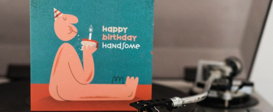 Kartka dla faceta na gramofonie