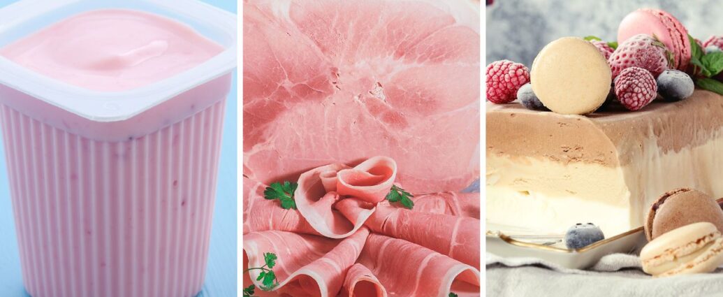 Produkty z karagenem - jogurty, wędliny, lody