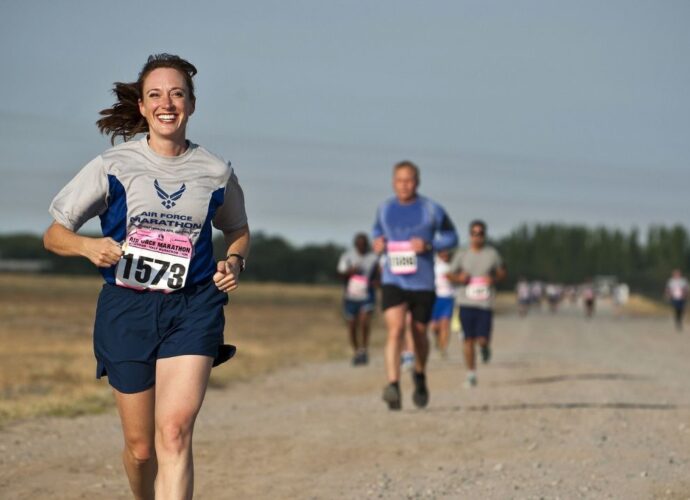 Biegacze w czasie zawodów