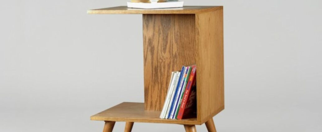 Drewniana szafka nocna