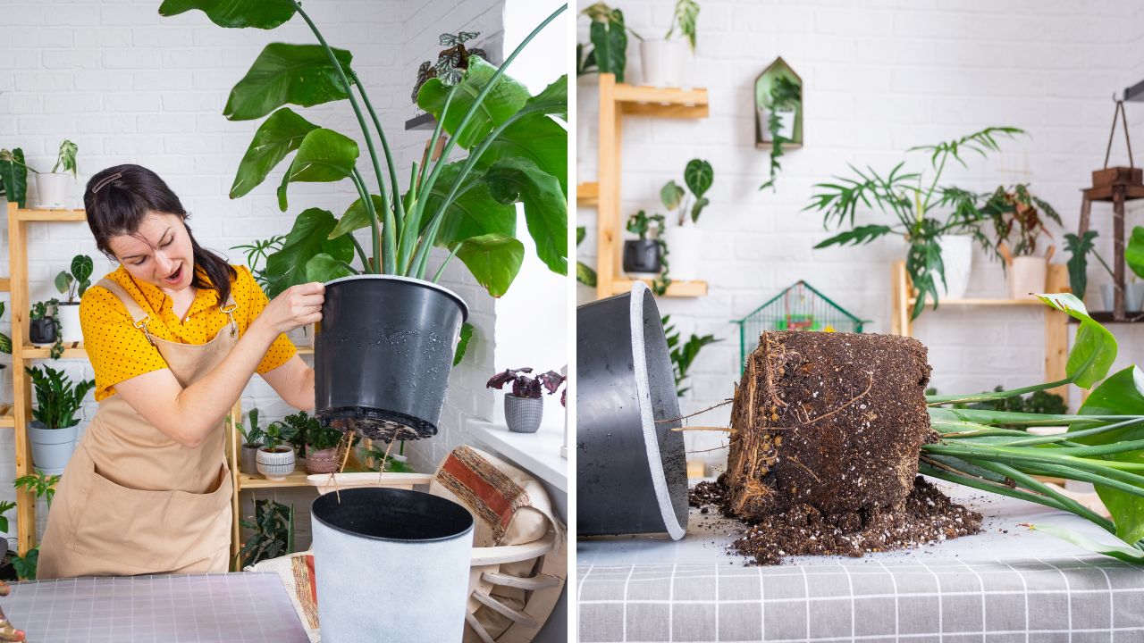 Przesadzanie strelicji - zabieg wykonujemy, gdy roślina przerośnie doniczkę