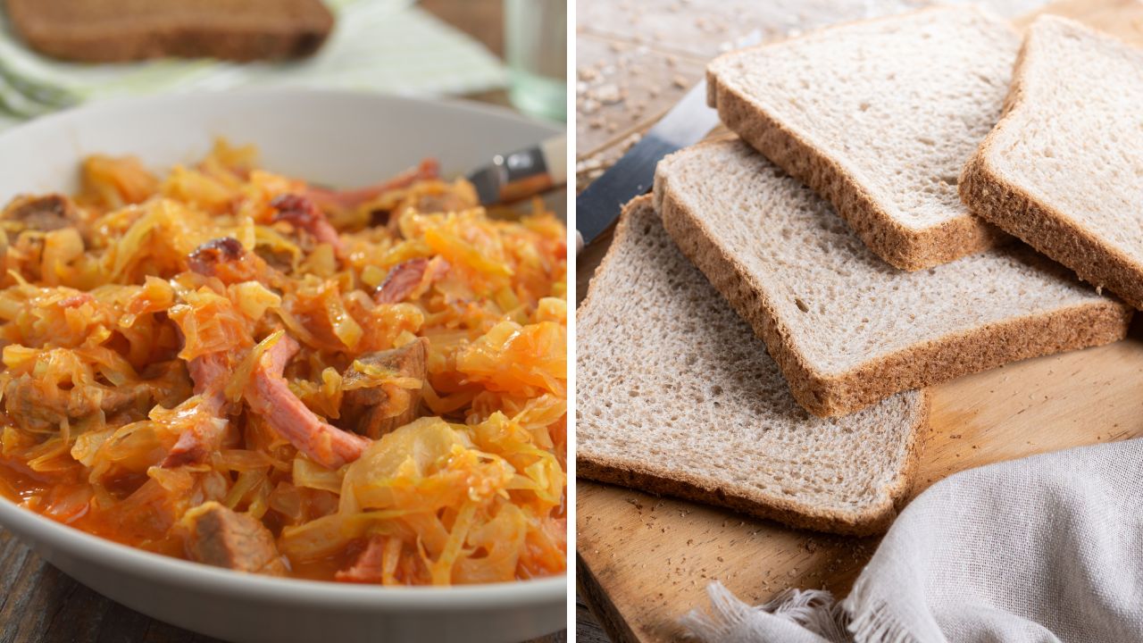 Razowy chleb pomaga usunąć zapach gotowanej kapusty