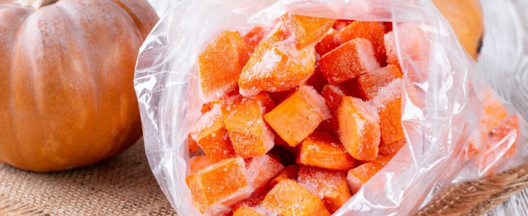 Woreczek z mrożoną dynią