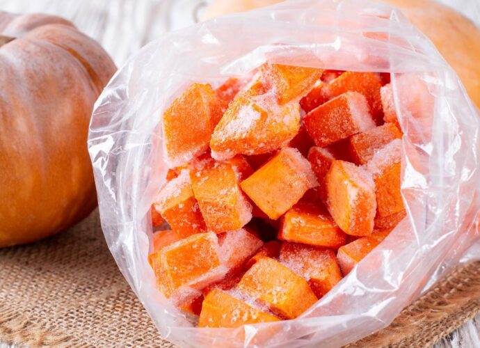 Woreczek z mrożoną dynią