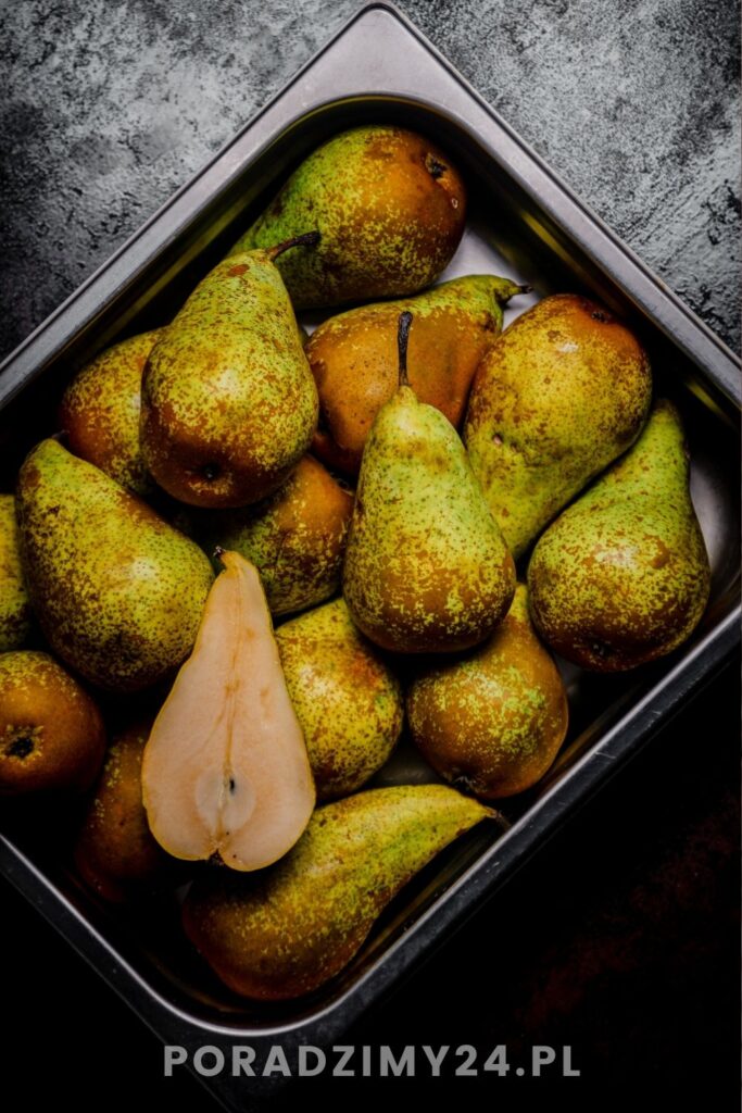 Przechowywanie gruszek w pojemniku