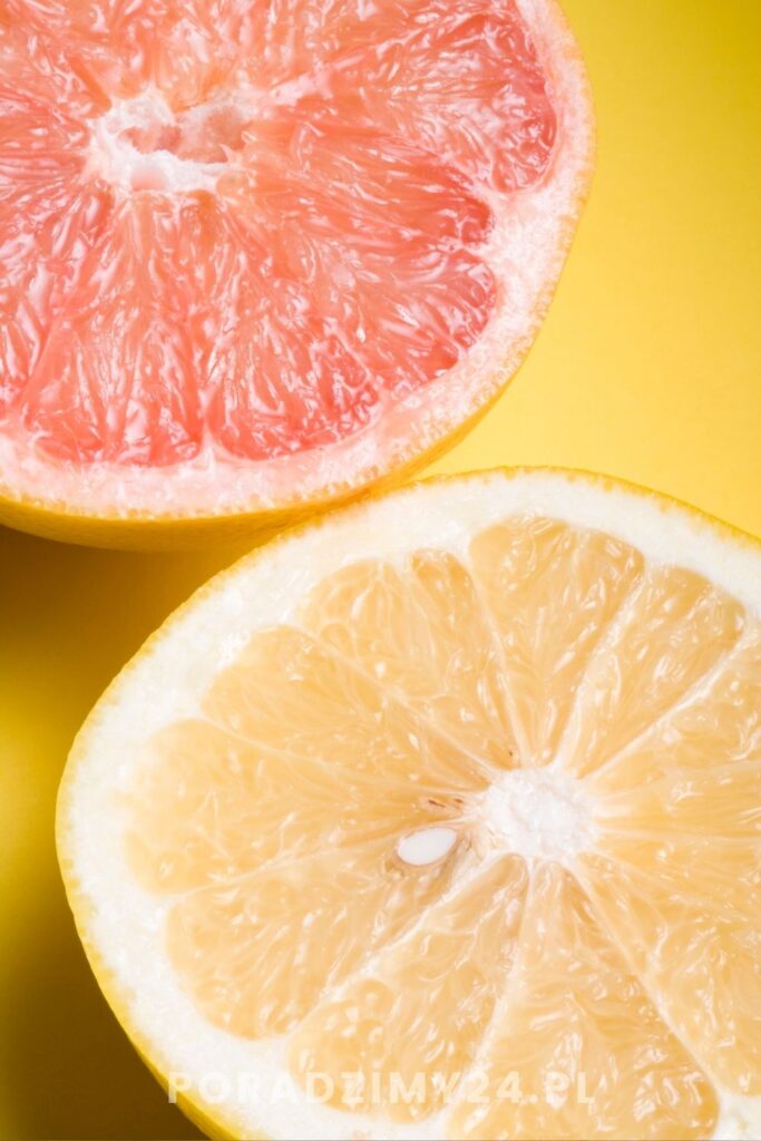 Połówki grejpfrutów
