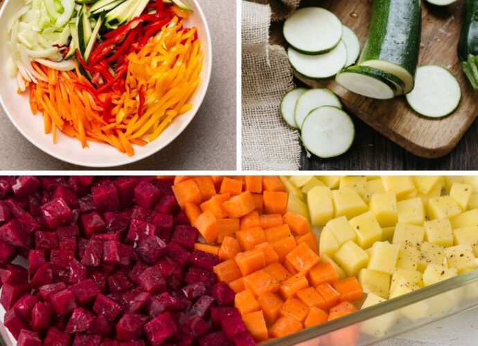 Techniki krojenia warzyw - słupki, plasterki, drobna kostka