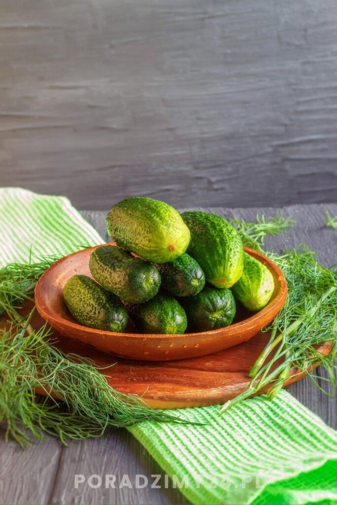 Bardzo delikatnie ukiszone ogórki małosolne 