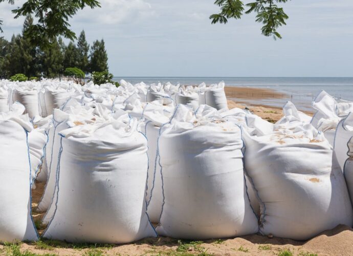 Worki big bag na plaży